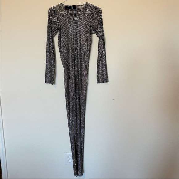 Santa Brands Revolve Diamonds Maxi Dress Black NWT - Picture 4 of 11